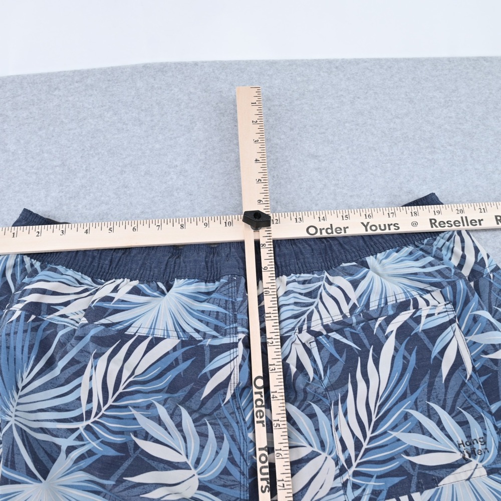 Hang Ten Men XL Hybrid Swim Trunks Tropical Palm Blue Lined Board Shorts Classic - Picture 15 of 16